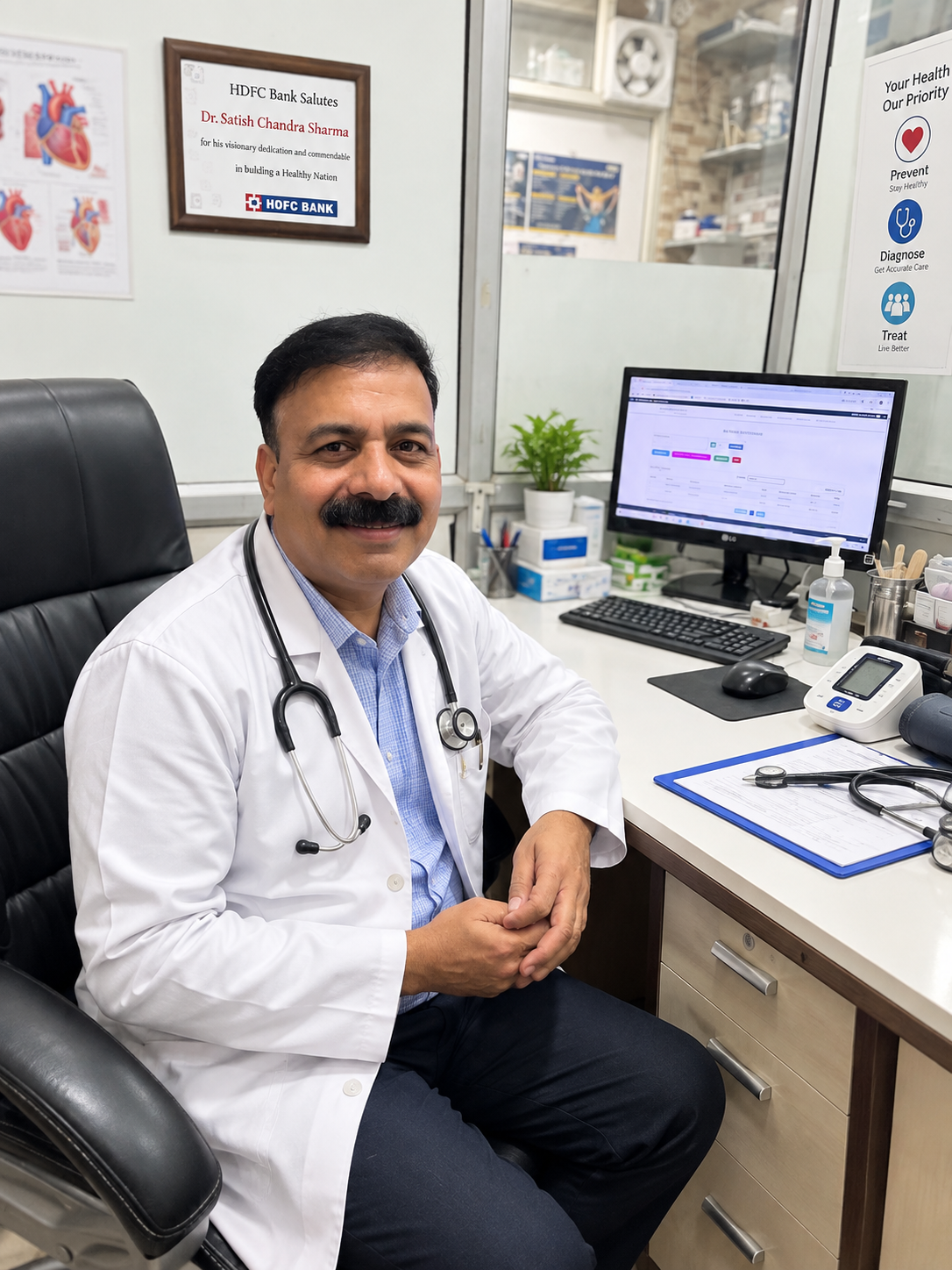 Dr. S.C. Sharma, founder of Satguru Medicare